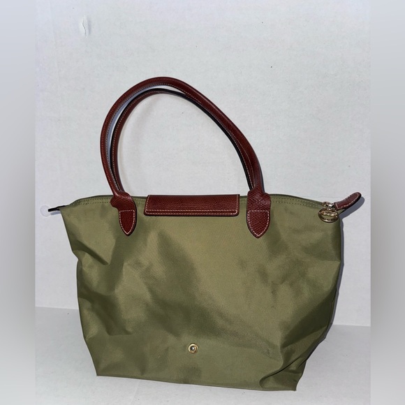 Longchamp Le Pliage Green Nylon Leather Bag *poor condition” - Picture 2 of 14